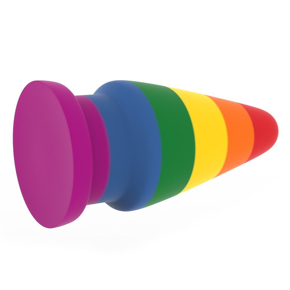 Korek analny LoveToy Pride 6, 16 cm (tęczowy)