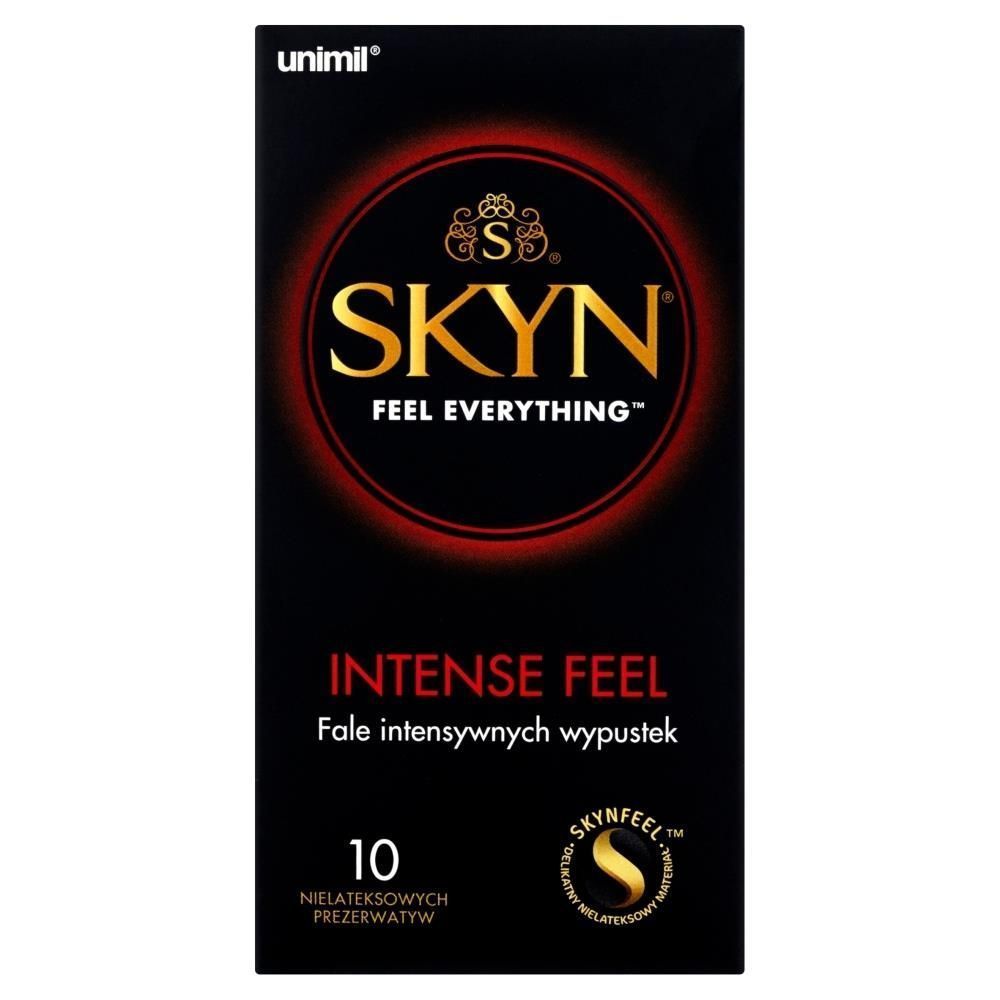 Презервативи безлатексні Unimil Skyn Intense Feel ребристі, 10 шт.