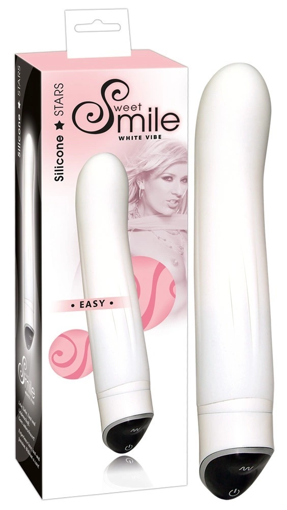 Вибратор Sweet Smile Easy, 22 см (белый)