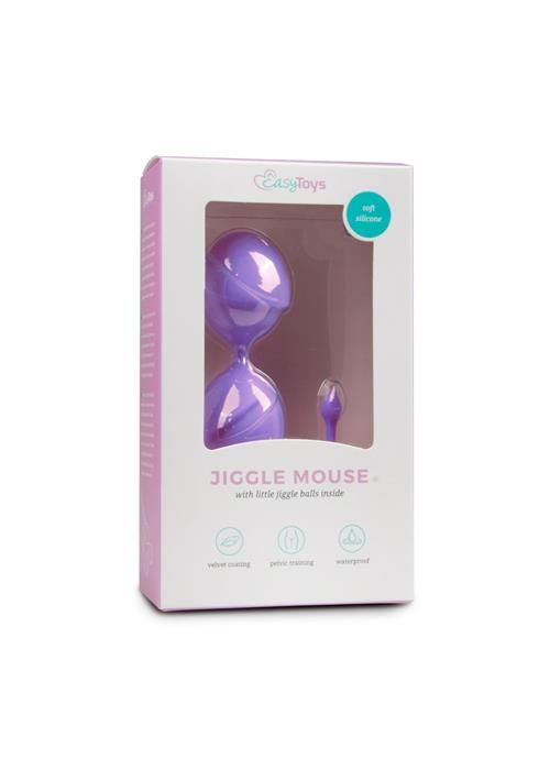 Вагинальные шарики EasyToys Jiggle Mouse, 19,5 см (фиолетовый)