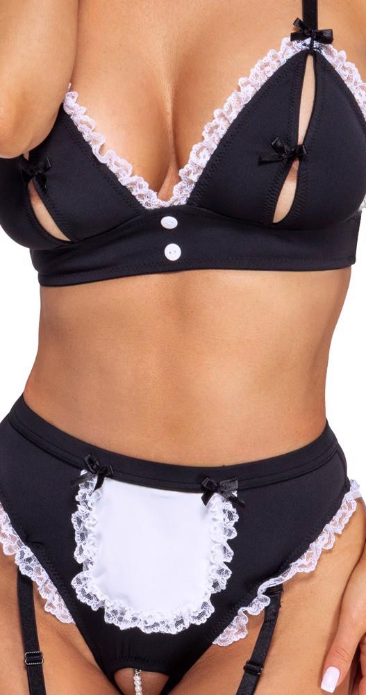 Костюм горничной Cottelli Costumes Maid Set, S (черный)