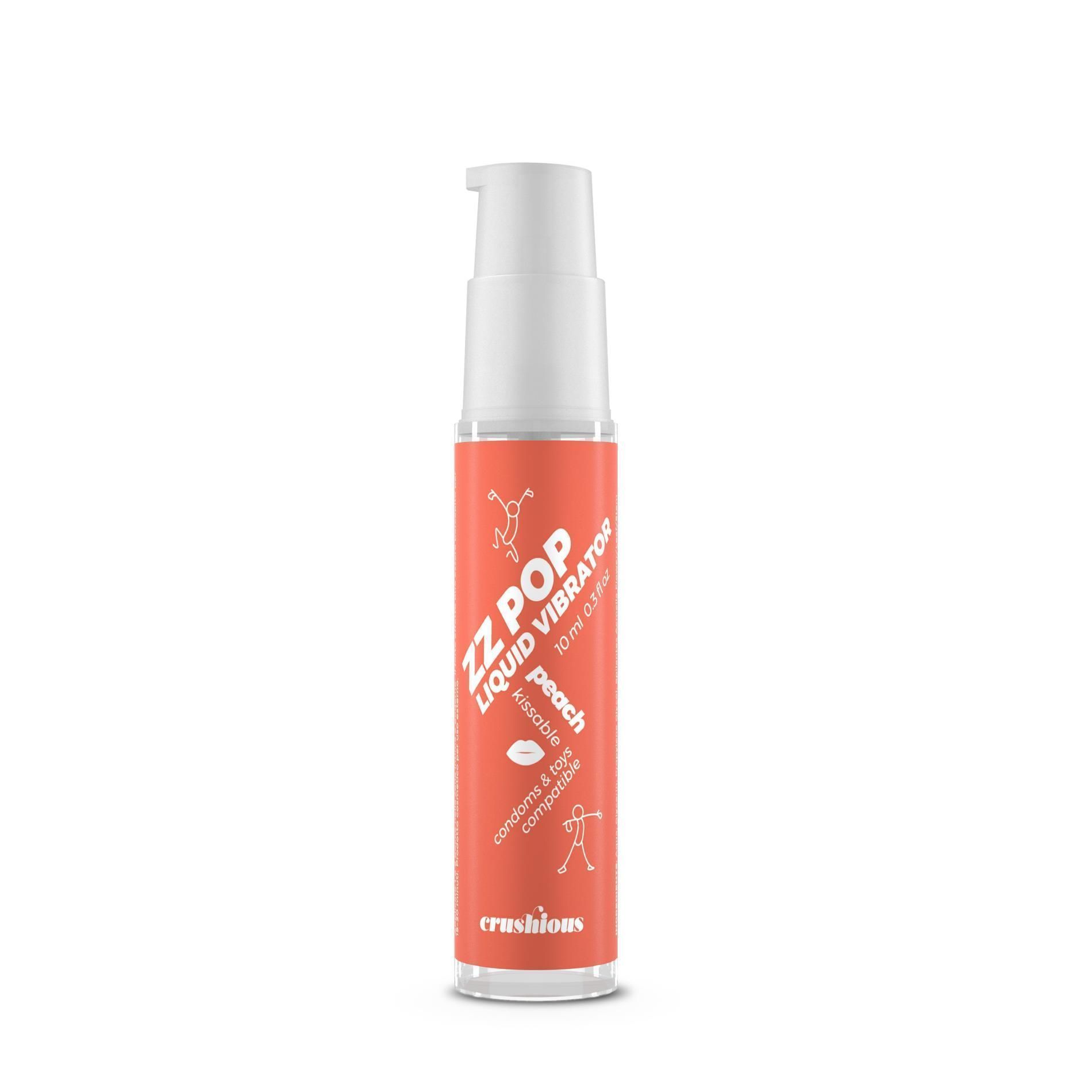 Жидкий вибратор Crushious Zz Pop Peach, 10 мл