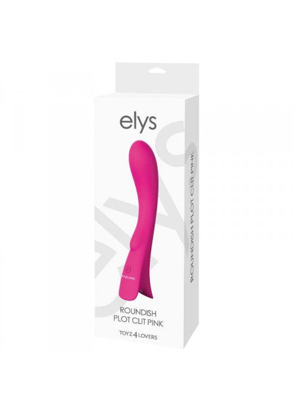 Вібратор Elys Roundish Plot Clit, 20 см (рожевий)