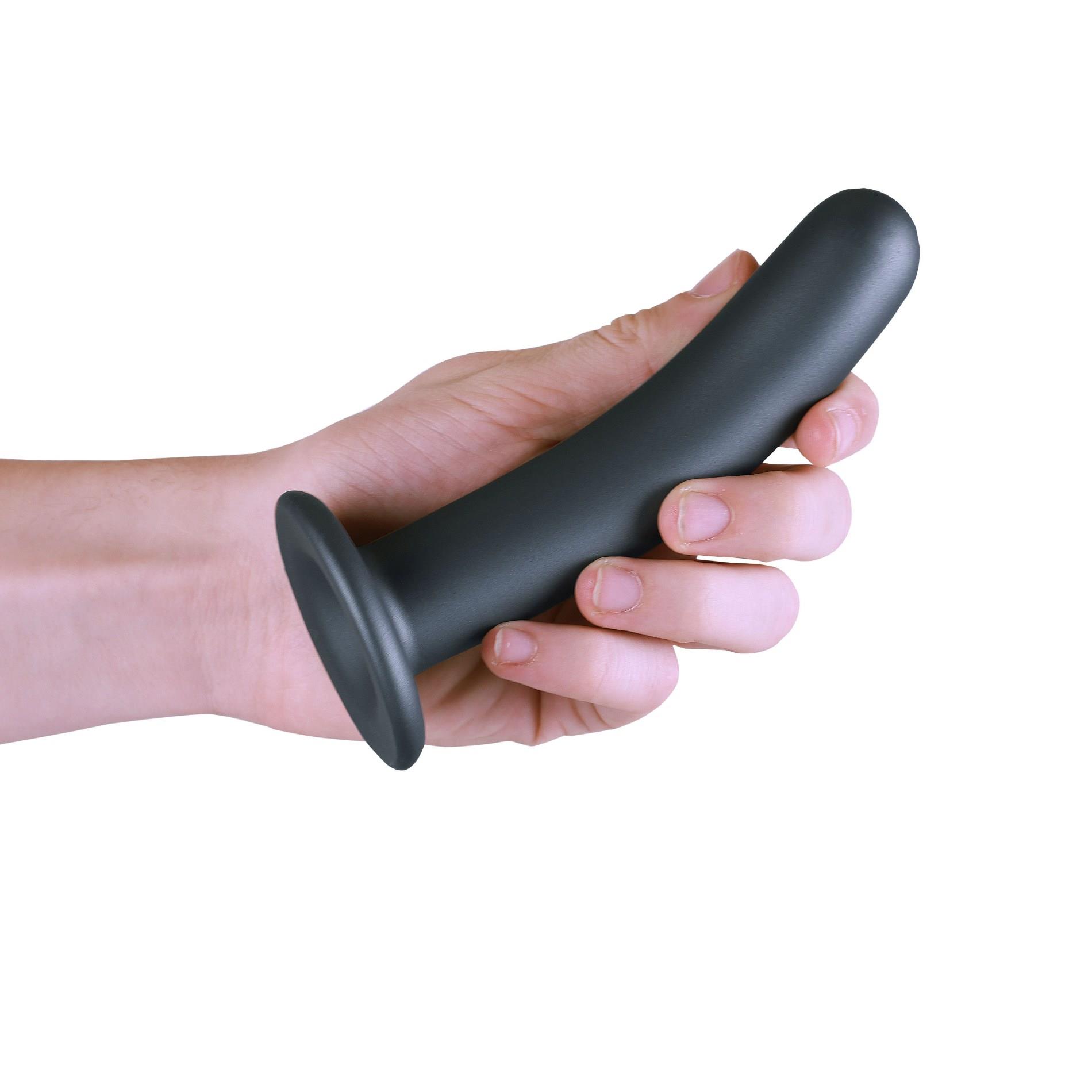 Фаллоимитатор Ouch! Smooth G-Spot Dildo 6'', 15 см (серый)