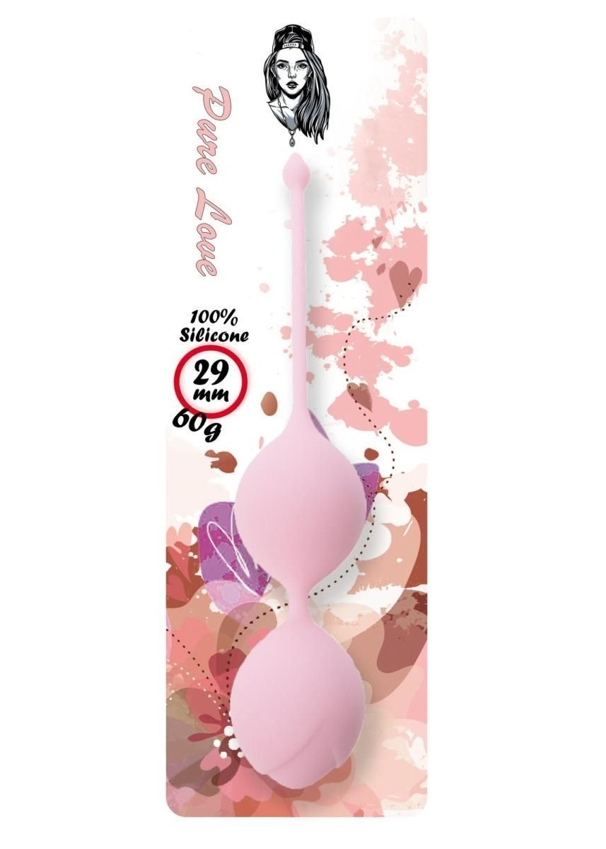 Вагинальные шарики Boss Series Pure Love, 16,5 см (светло-розовый)