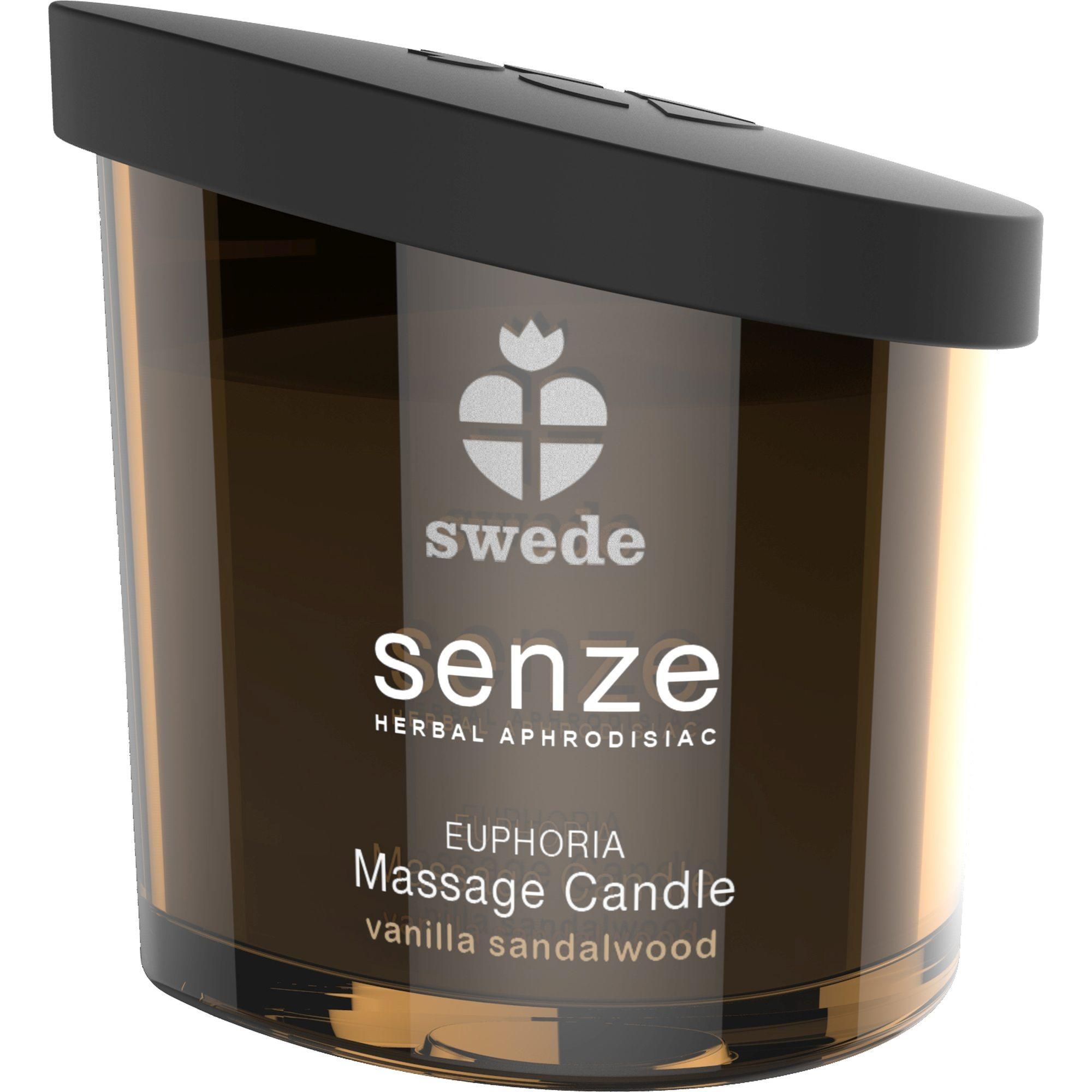 Свеча для массажа Senze Euphoria Massage Candle ваниль/сандал, 50 мл