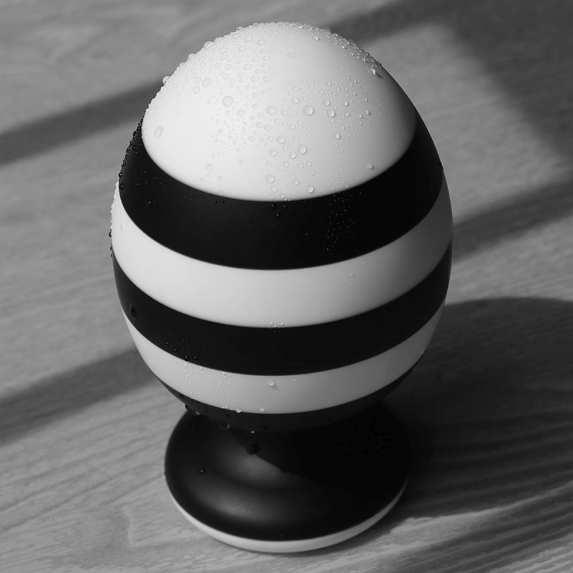 Korek analny LoveToy X-Missioner, 14 cm (czarny-biały)