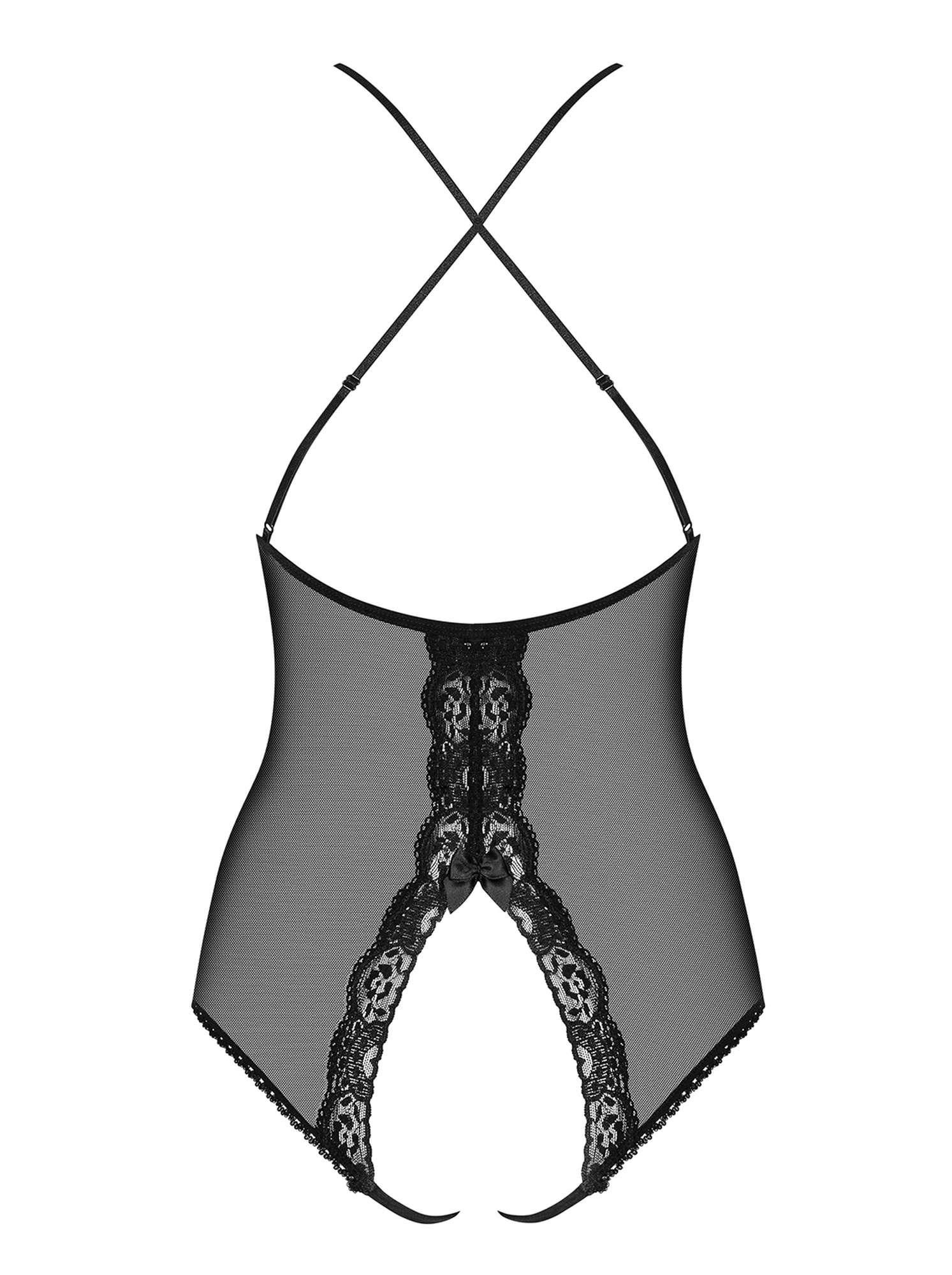 Боди Obsessive 841-TED-1, S/M (черный)