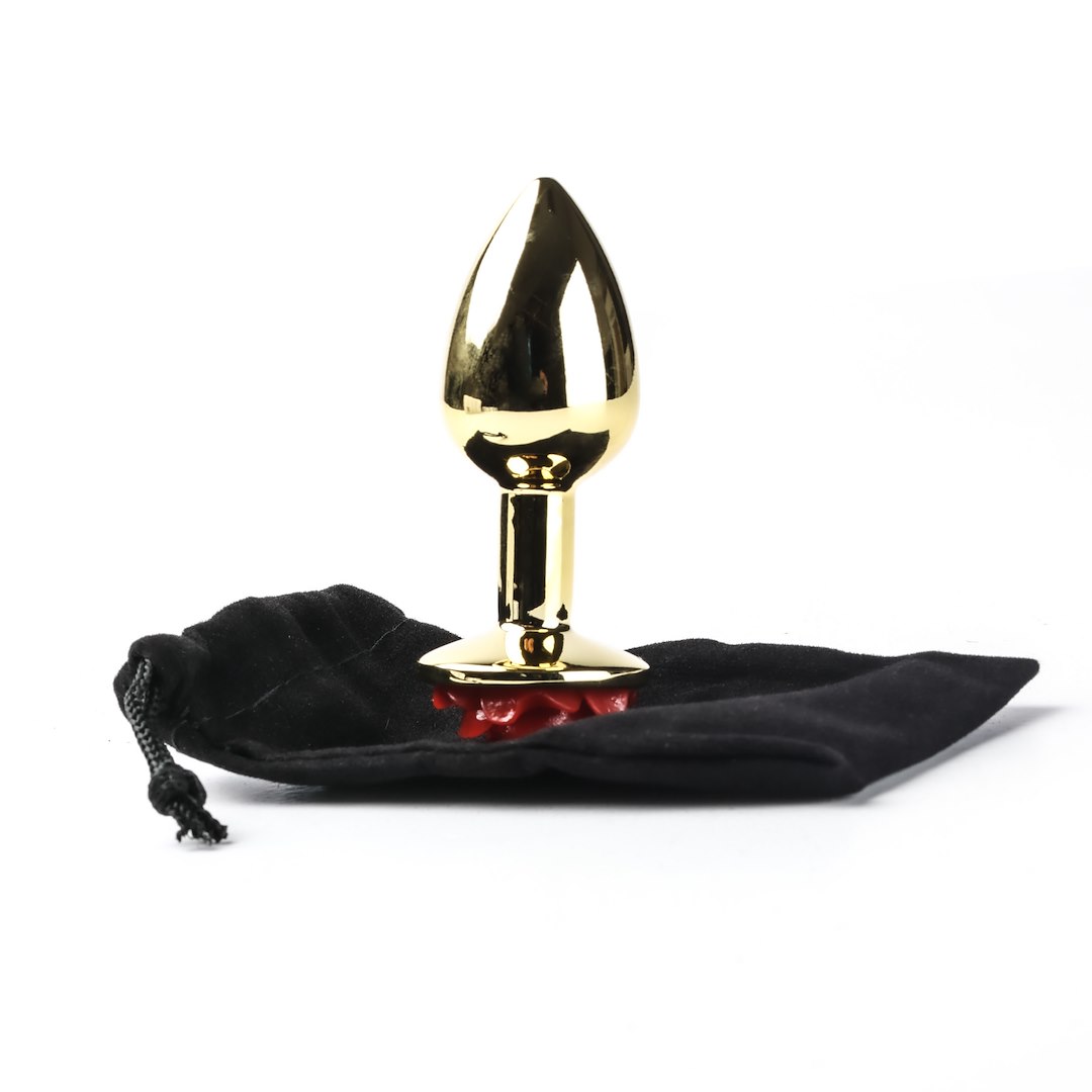 Korek analny Simply Pleasure S, 7 cm (czerwony)