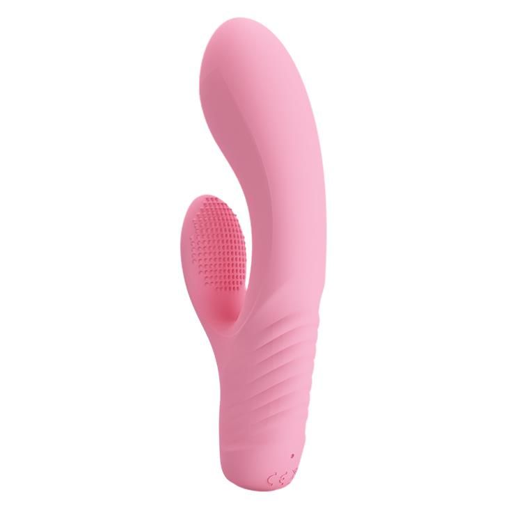 Вибратор-кролик Pretty Love Tim Vibrator Light, 15.5 см (розовый)