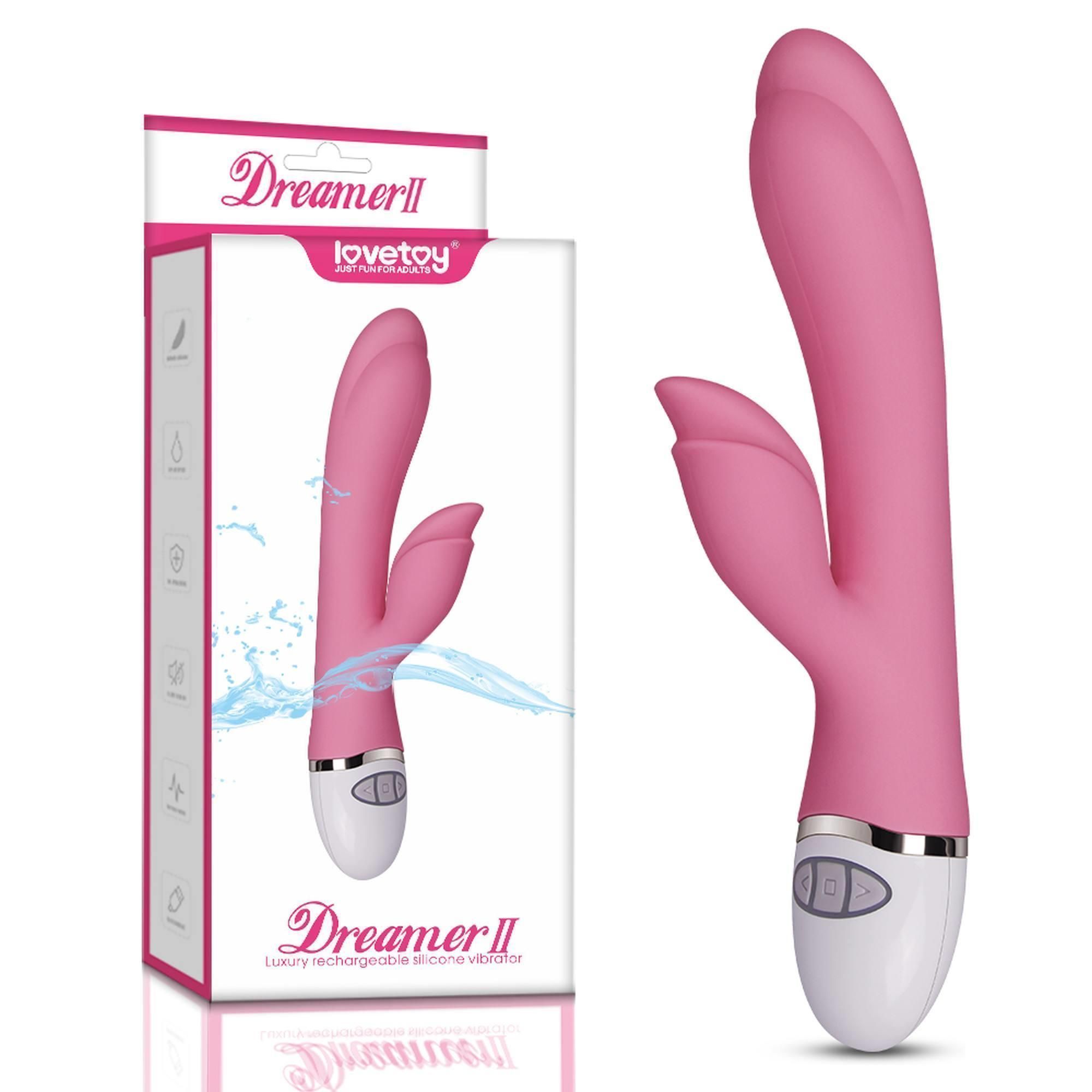 Wibrator królik  LoveToy  Dreamer II,  20,5 cm (różowy)