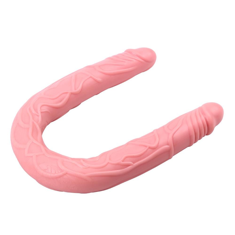 Двосторонній фалоімітатор Hi Basic Flexible Double Dong, 50.5 см (рожевий)