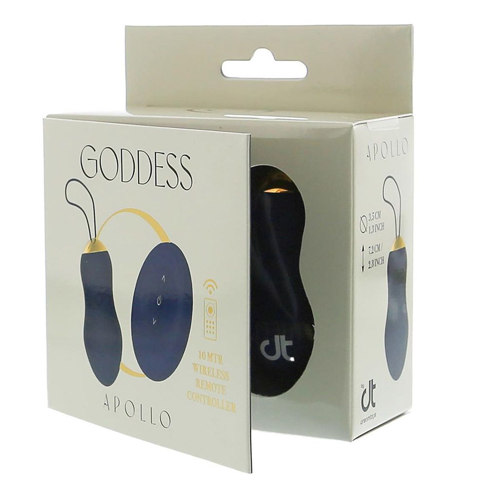 Виброяйцо Dream Toys Goddess Collection Apollo, 7,2 см (синий)