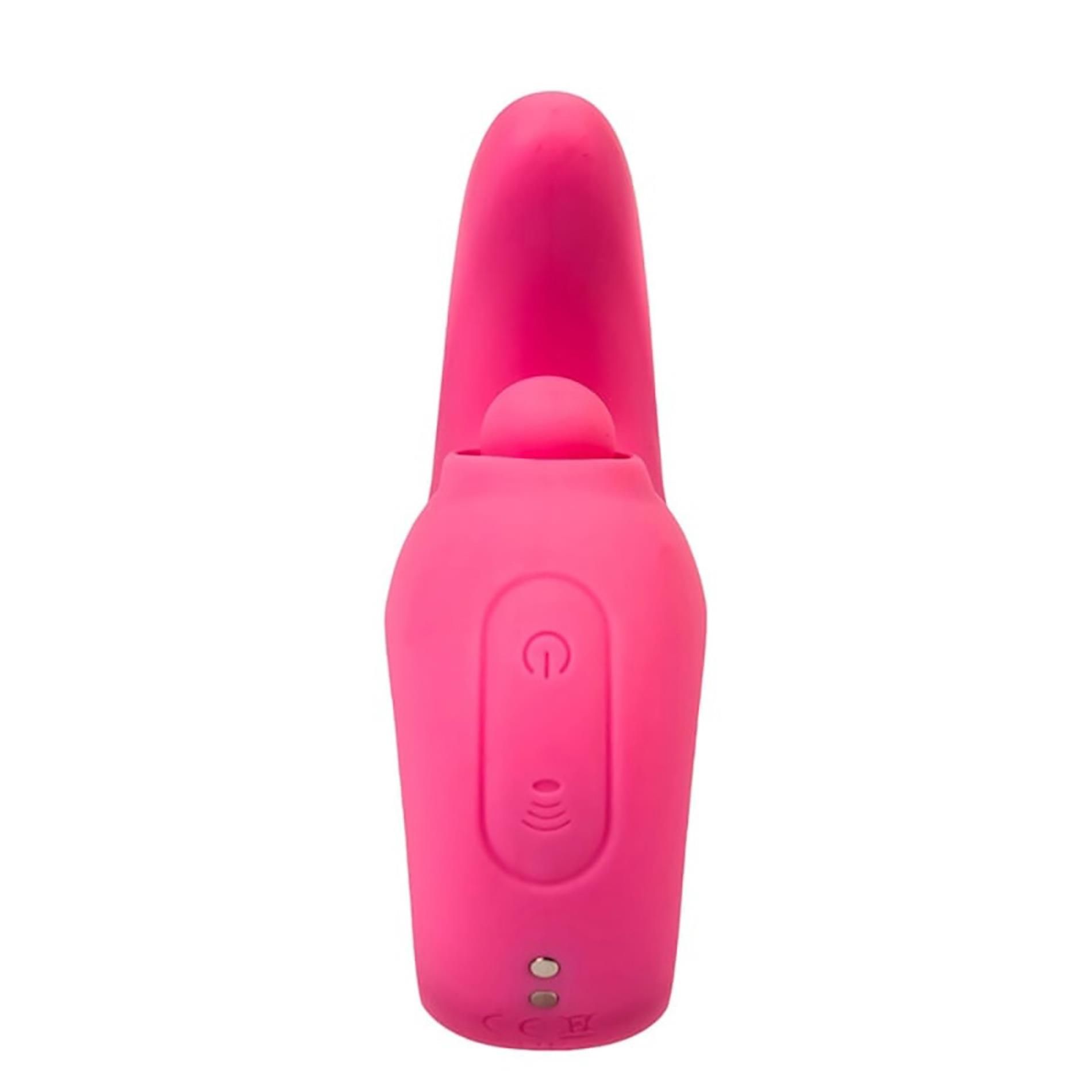 Вибратор для клитора Fantasy Tapping & vibrating, 10.5 см (розовый)