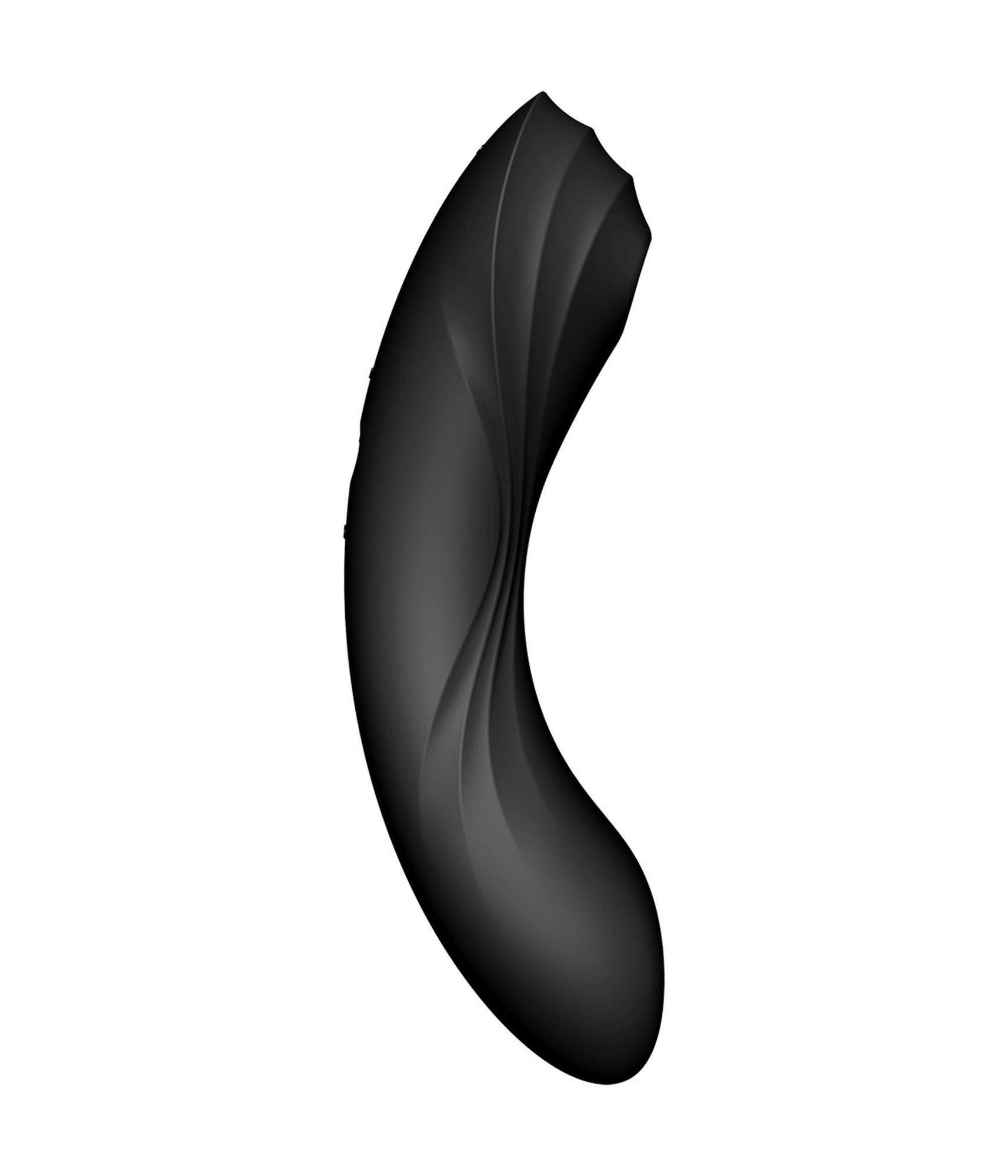 Вакуумний стимулятор клітора з вібрацією Satisfyer Curvy Trinity 4 (чорний)