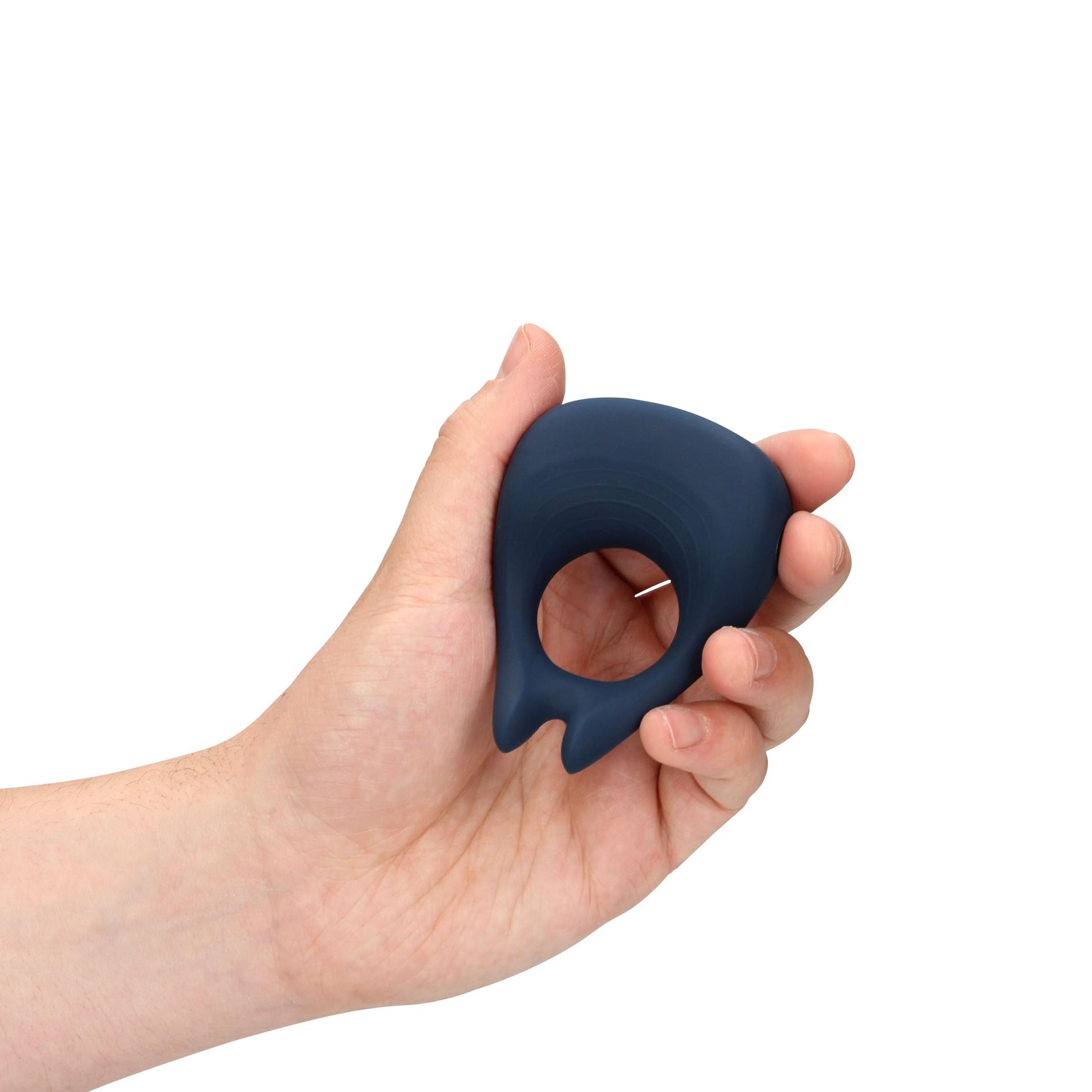 Виброкольцо Loveline Pointed Vibrating Cock Ring, 8 см (синий)