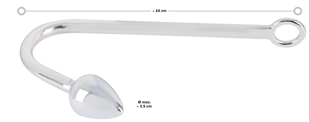 Hak analny You2Toys Bondage Hook, 24 cm (srebrny)