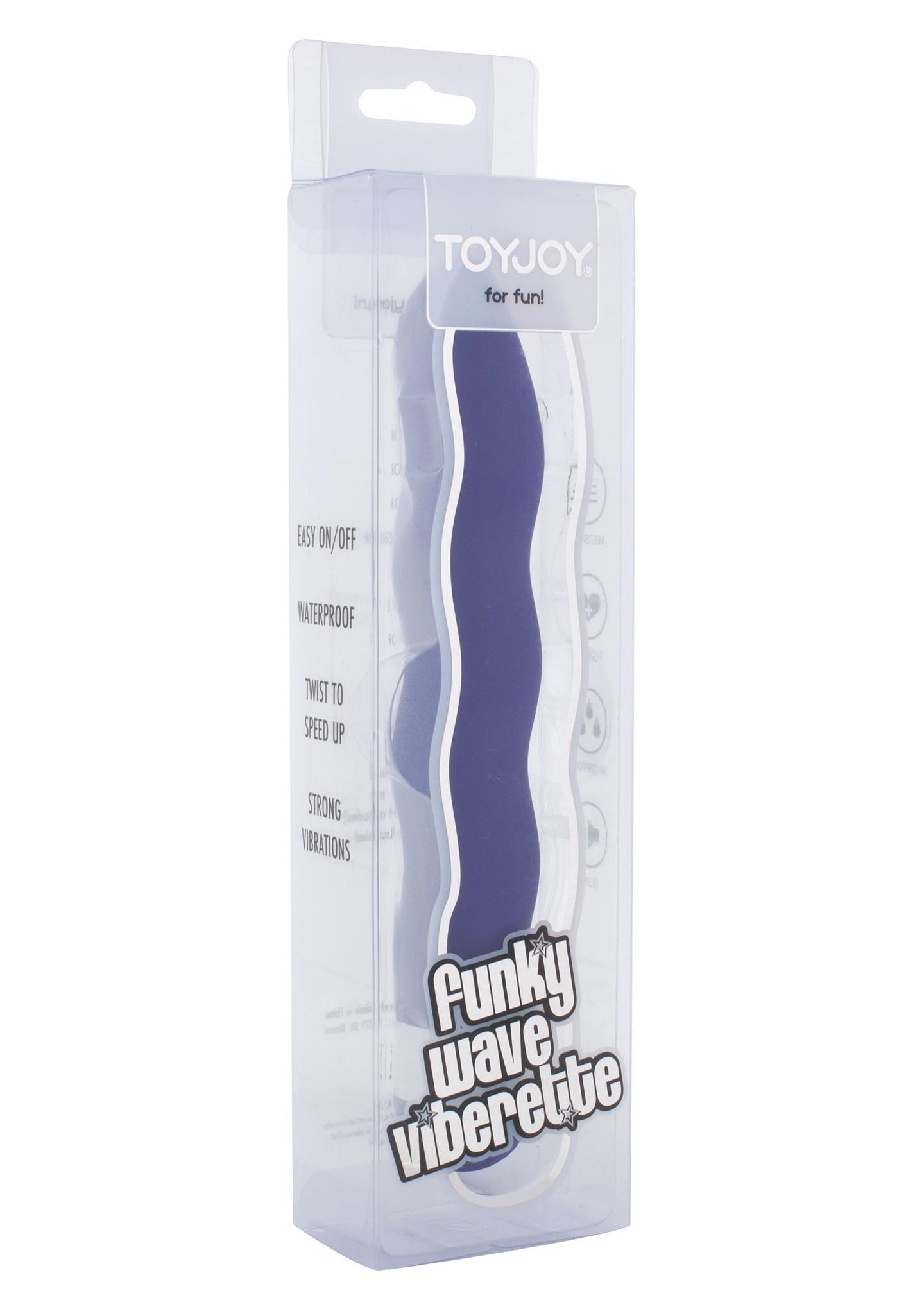 Вибратор Toy Joy Funky Wave Viberette, 18 см (фиолетовый)