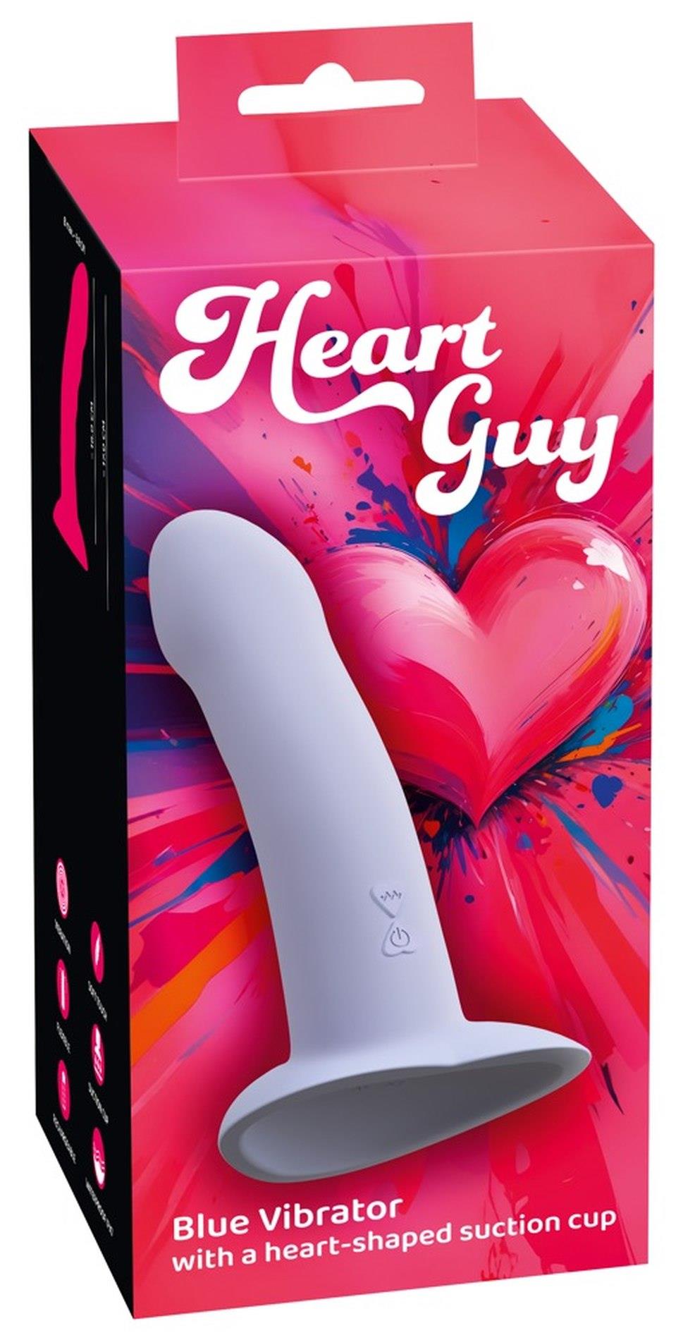Вибратор You2Toys Heart Guy, 19 см (голубой)