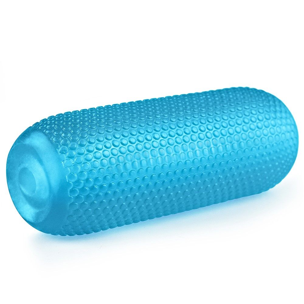 Lovetoy Training Master Double Side Stroker - Masturbator, Niebieski, 12.5 cm
