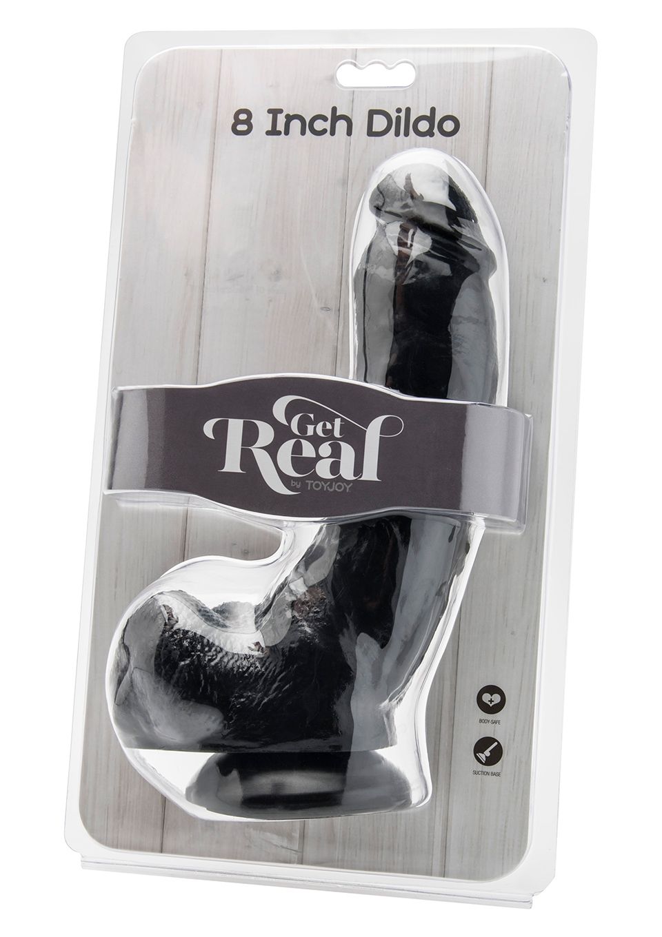 Реалистичный фаллоимитатор с присоской Get Real ToyJoy, 20,5 см (черный)