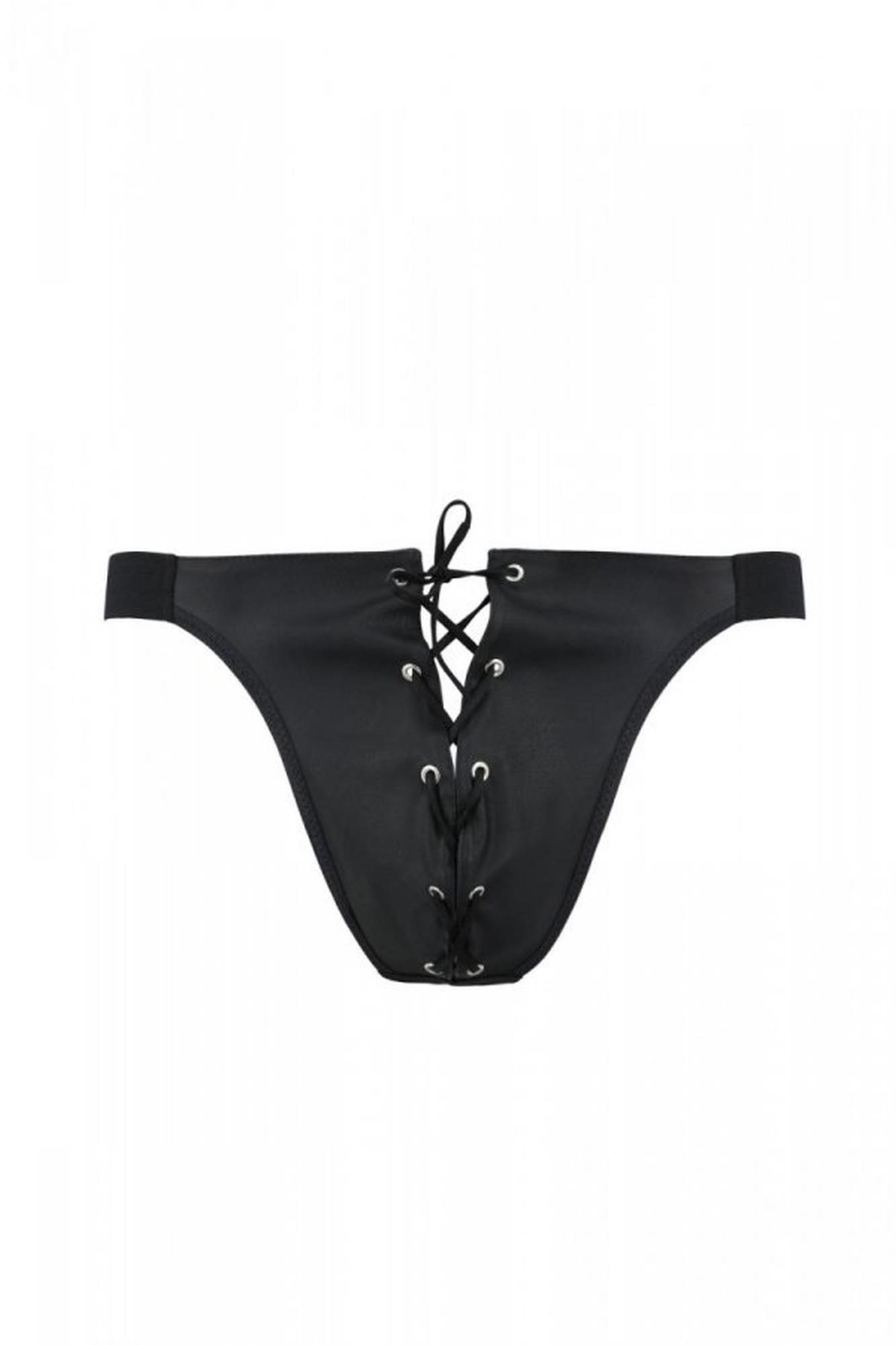 Otwarte slipy męskie Passion Free Your Senses Open Luke 034, S/M (czarny)