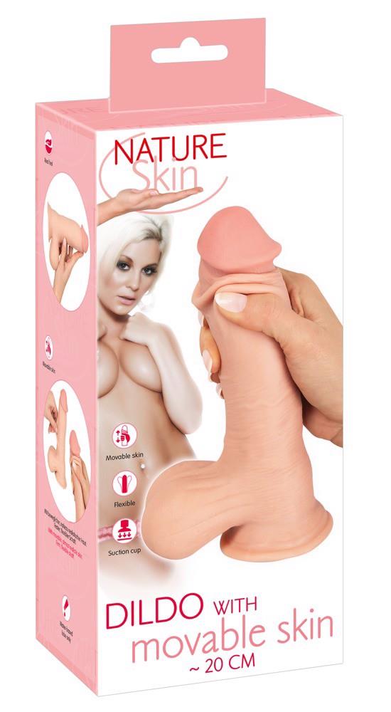 Фаллоимитатор Nature Skin, 20 см (телесный)