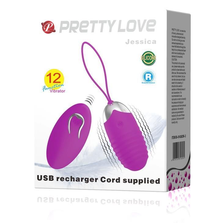Виброяйцо Pretty Love Jessica, 7,5 см (фиолетовый)