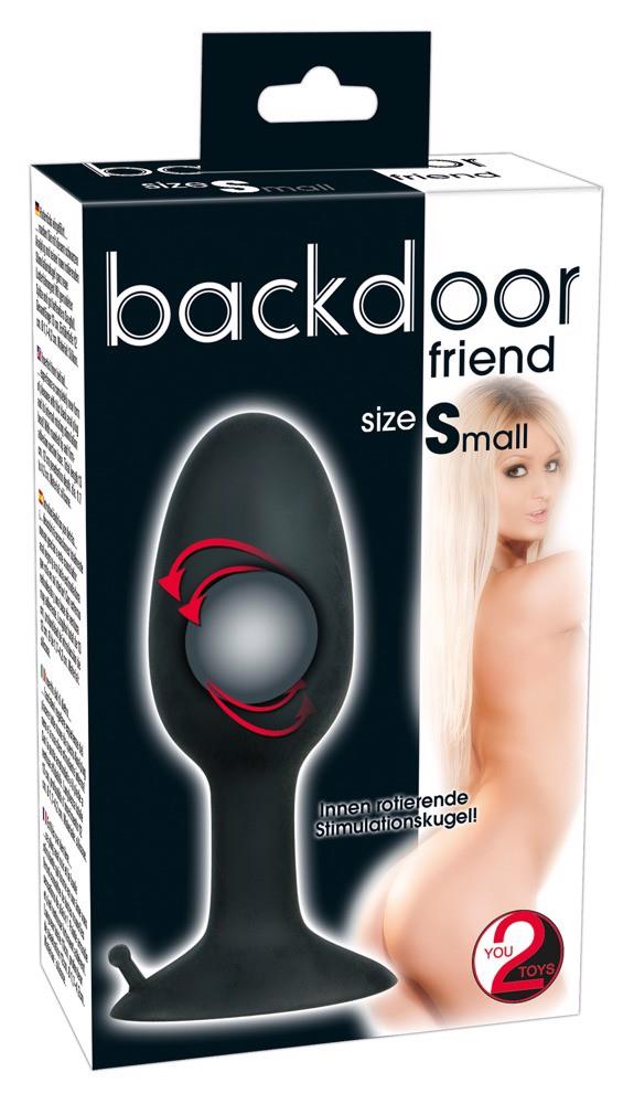 Korek analny Orion Backdoor Friend Small, 9 cm (czarny)