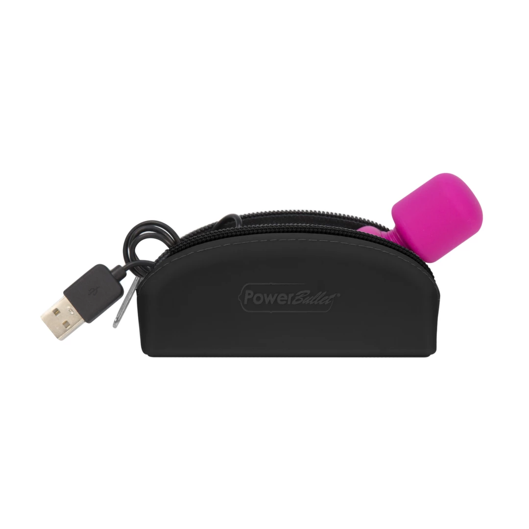 Мини-вибратор PalmPower Pocket Wand Massager, 9 см (черный)