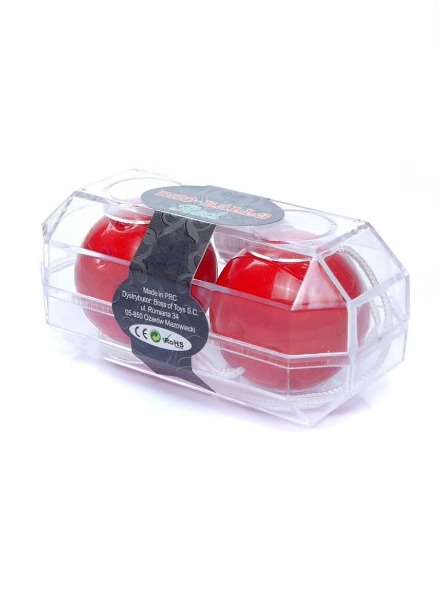 Вагинальные шарики Duo-Balls Red, 21 см (красный)