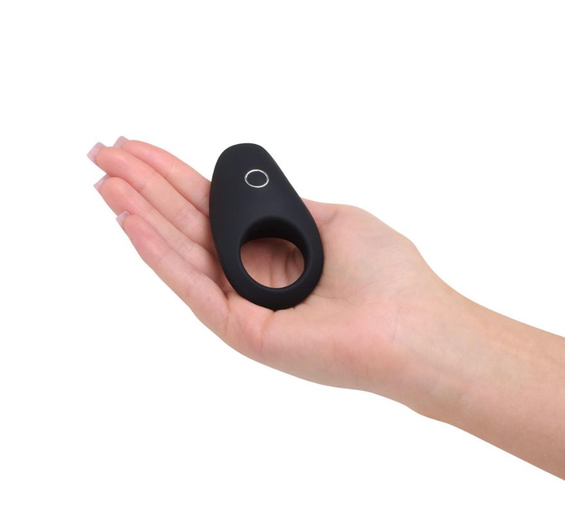 Віброкільце So Divine Rechargeable Vibrating Cock Ring, 3 см (чорний)