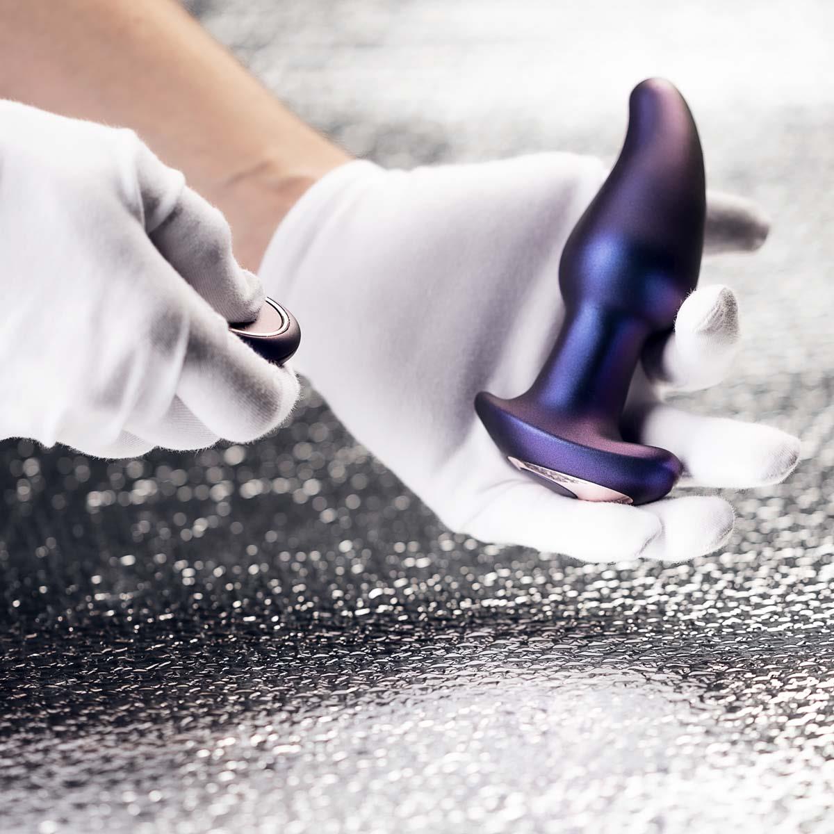 Korek analny Hueman Asteroid Rimming Anal Plug, 13,7 cm (fioletowy)