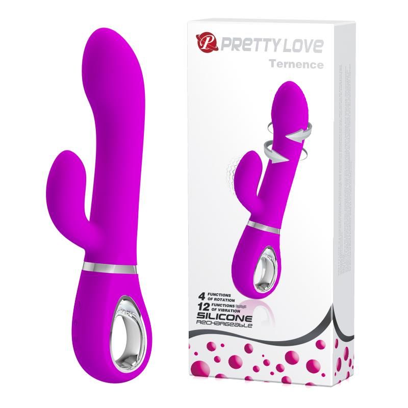 Вибратор-кролик Pretty Love Ternence, 19,6 см (фиолетовый)