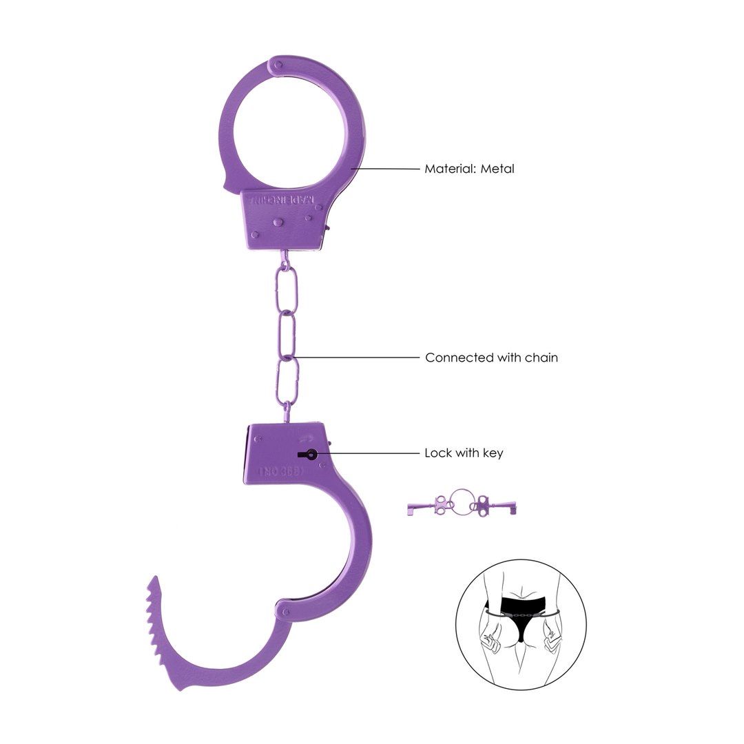 Наручники Ouch! Beginner's Handcuffs (фиолетовый)