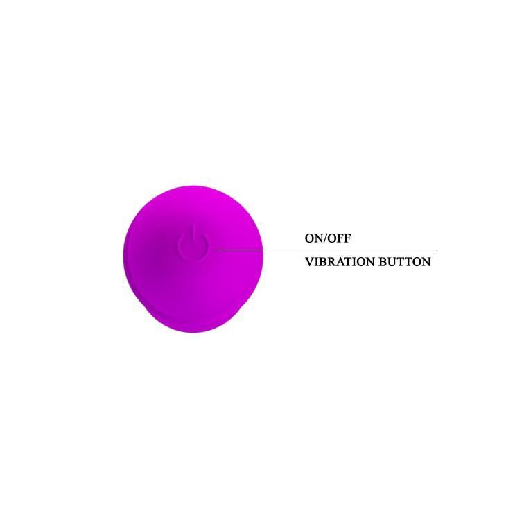 Вибратор Pretty Love Beck, 12 см (фиолетовый)