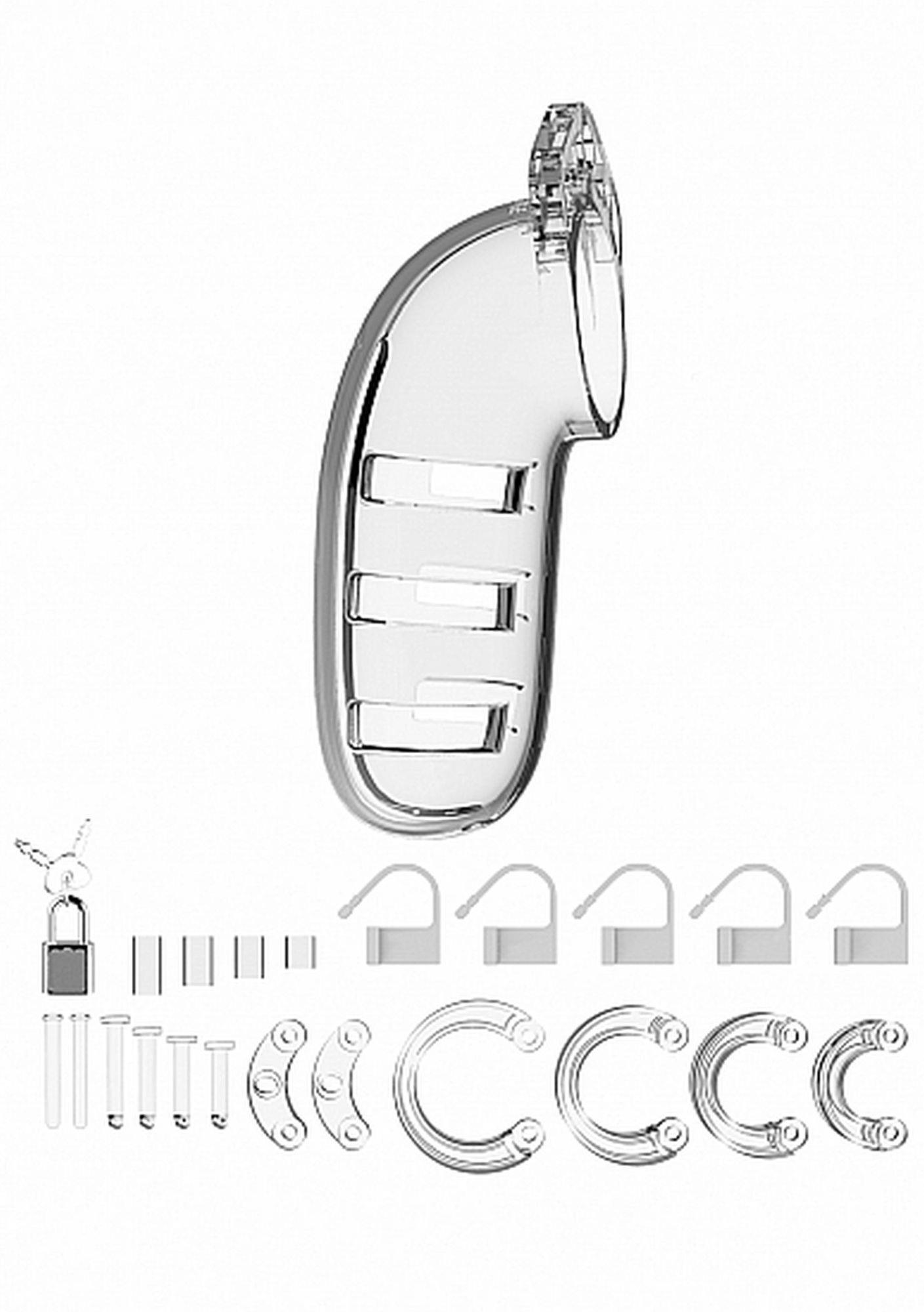 Пояс верности для мужчин ManCage 06 Chastity Cage, 14 см (прозрачный)