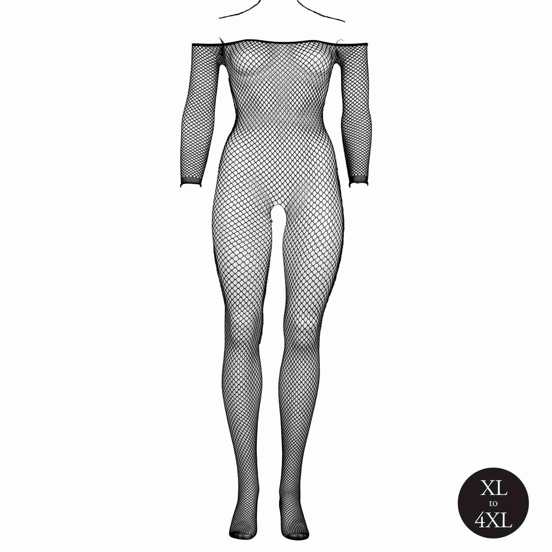 Бодістокінг Le Désir With Off Shoulder Neckline, Plus Size (чорний)