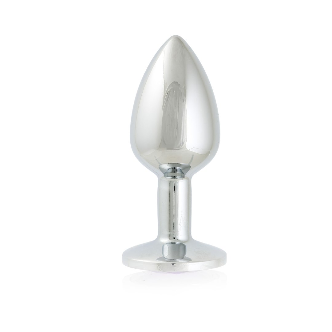 Korek analny z kryształem Simply Pleasure S, 7 cm (fioletowy)