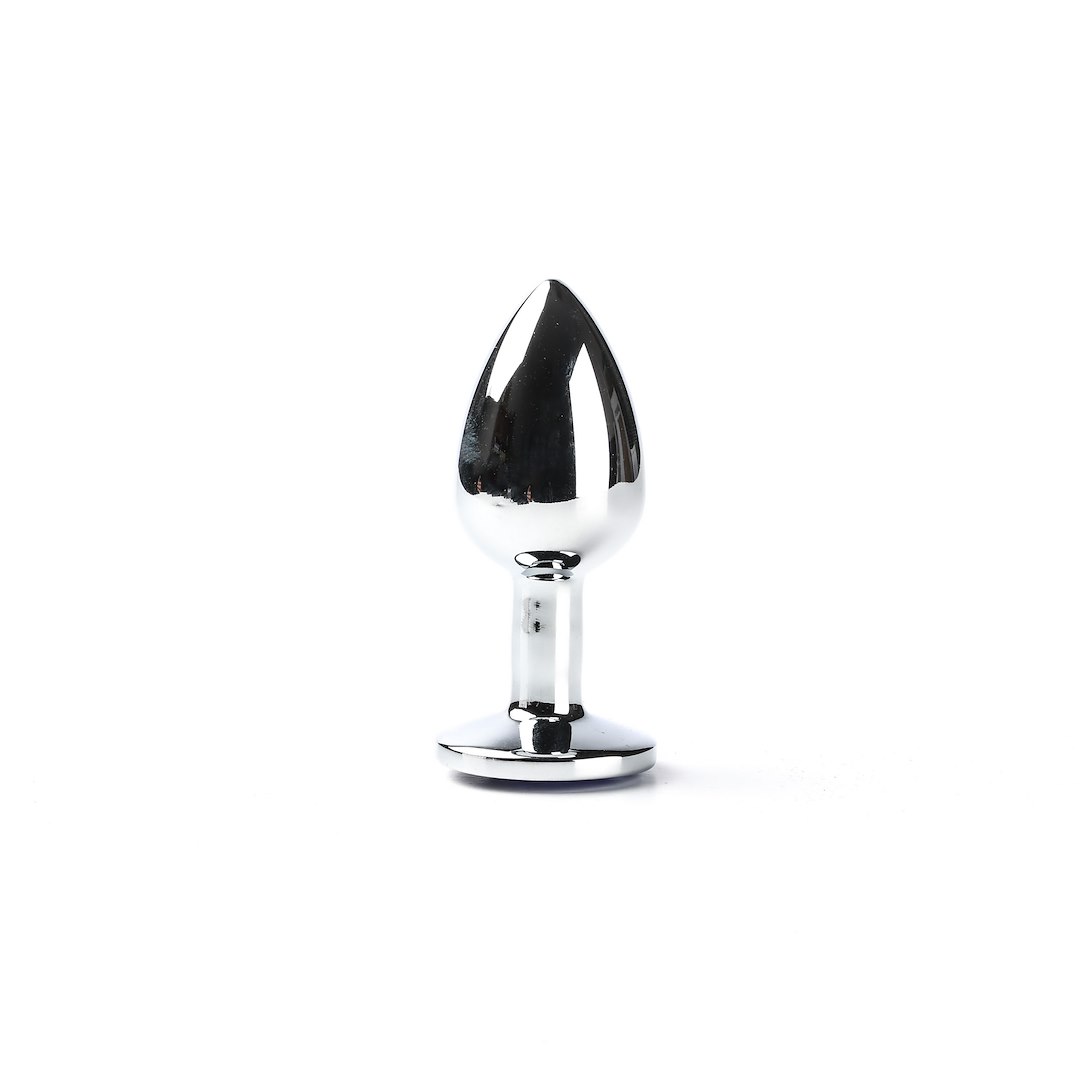 Korek analny z kryształem Simply Pleasure S, 7 cm (niebieski)
