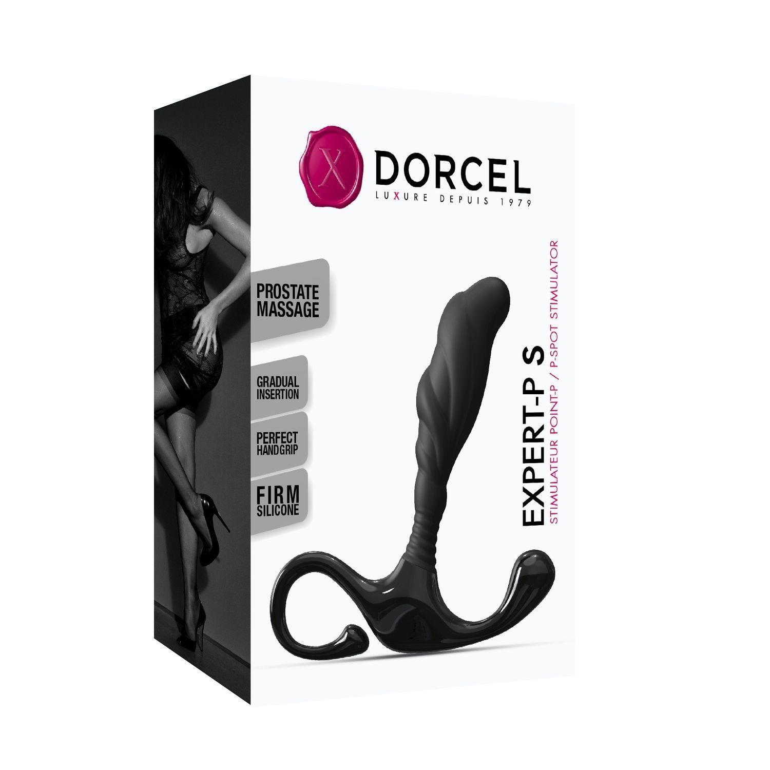 Стимулятор простаты Dorcel Expert P S, 10 см (черный)