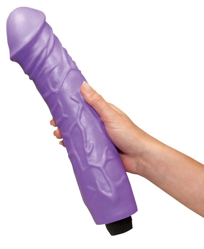 Вибратор Queeny Love Giant Lover Skin, 33 см (фиолетовый)
