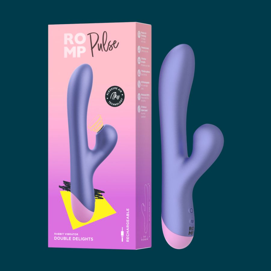 Вибратор-кролик Pulse Romp, 22 см (фиолетовый)