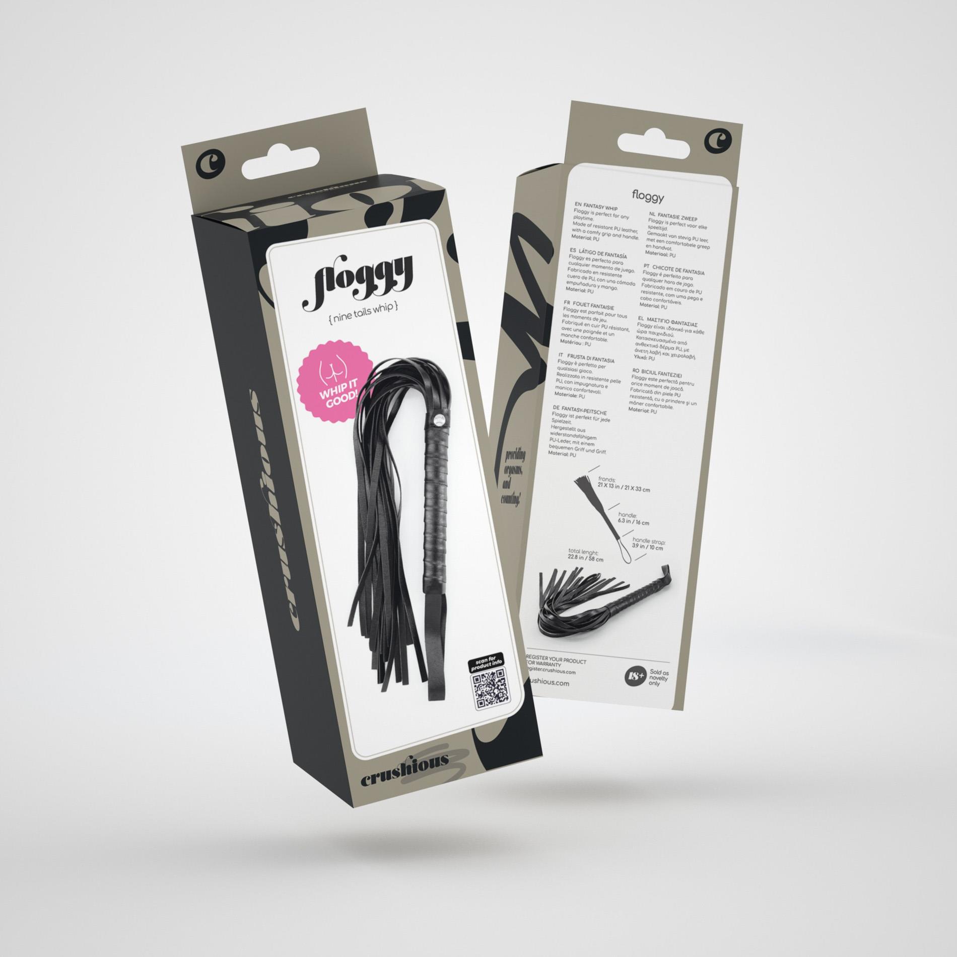 Flogger Crushious Floggy, 58 cm (czarny)