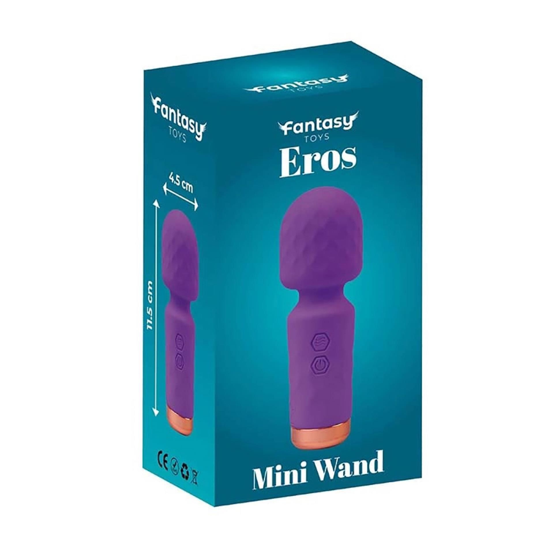 Мини-вибратор Fantasy Eros wand, 11.5 см (фиолетовый)