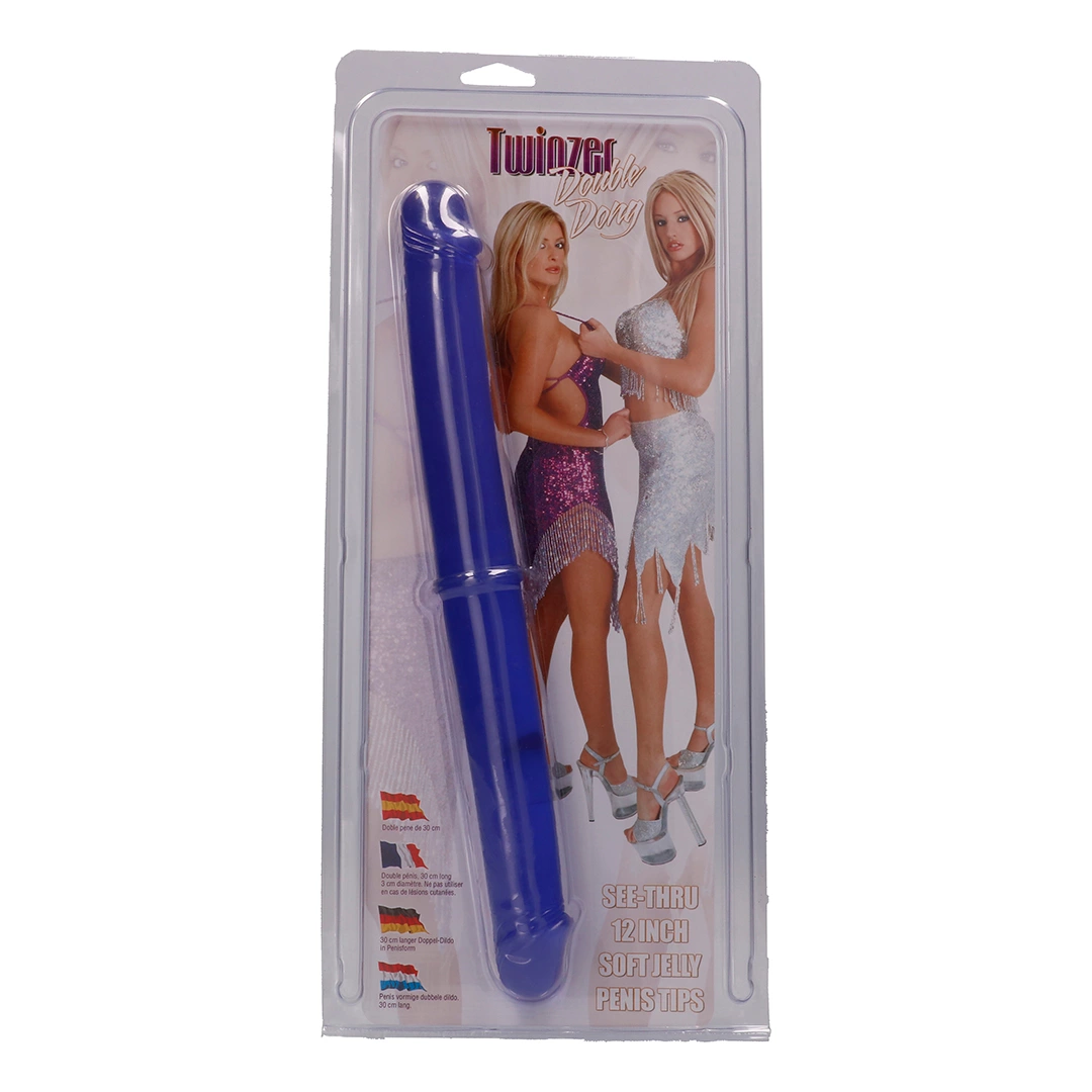 Двухсторонний фаллоимитатор Twinzer Double Dong 12 inch, 32 см (фиолетовый)