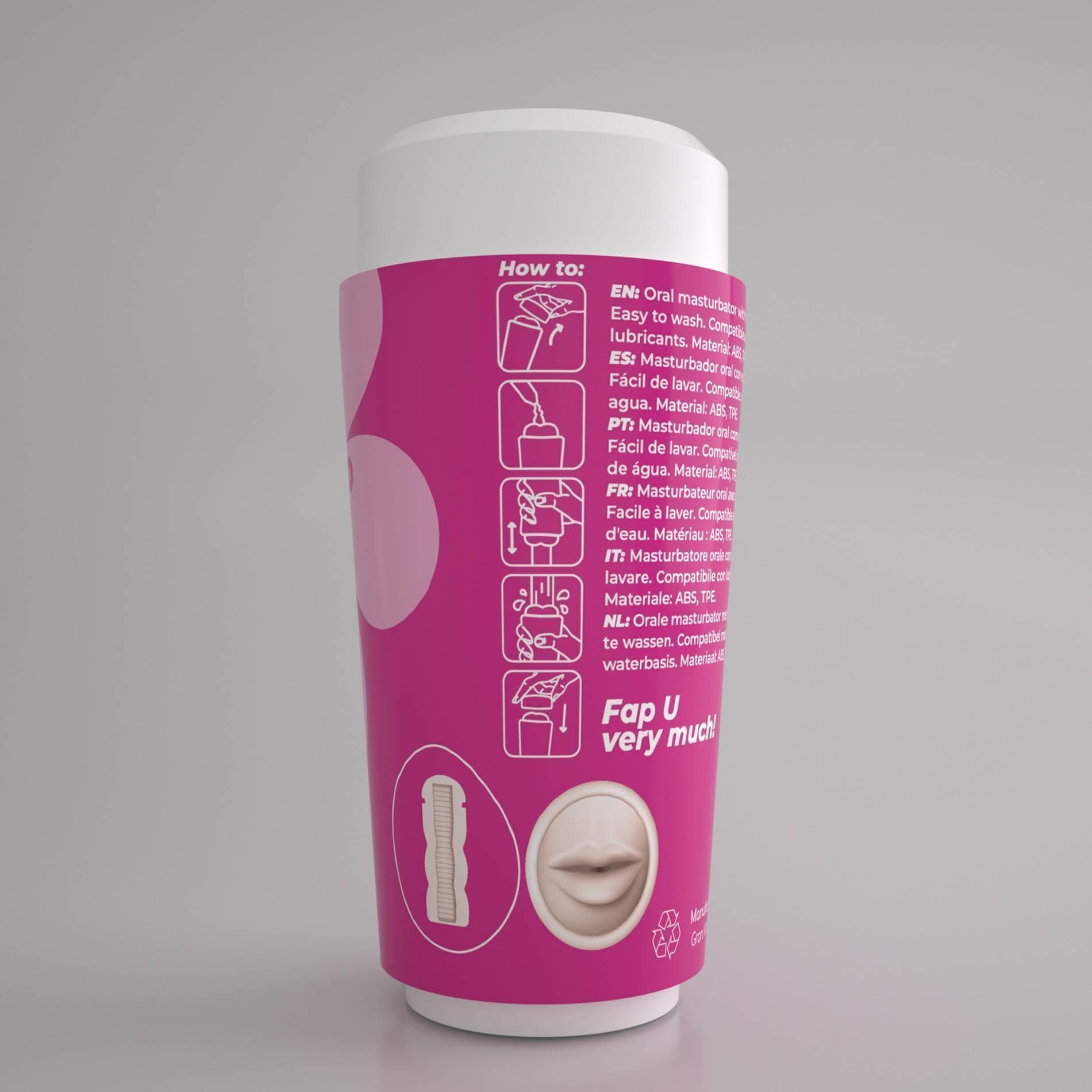 Мастурбатор Crushious Fappucino Sweet Kiss (розовый)