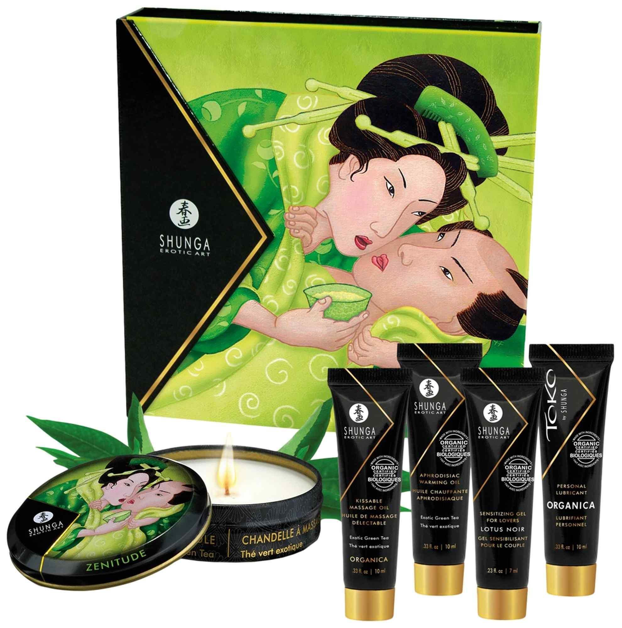 Набор интимной косметики Shunga Geisha Secrets ﻿Organica Exotic Green Tea
