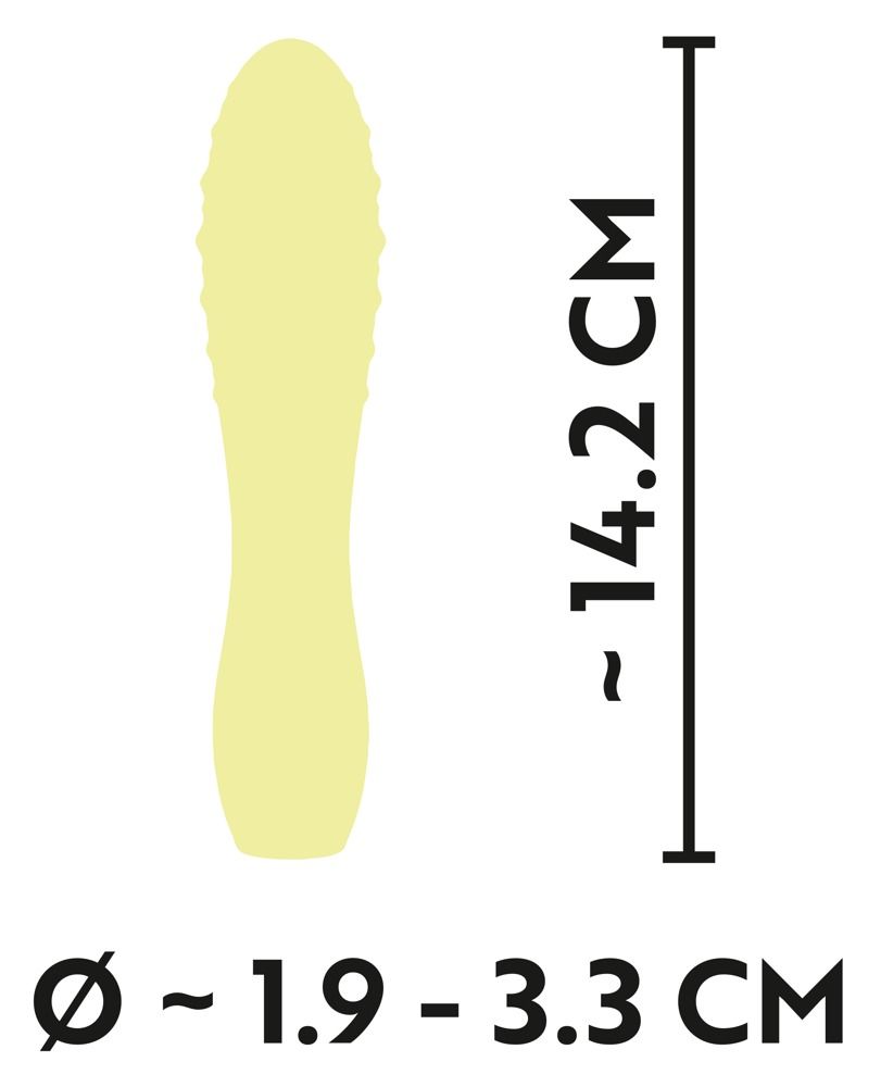 Мини-вибратор Cuties Mini Vibrator, 14,2 см (желтый)
