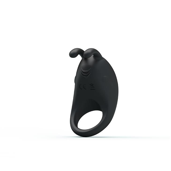 Эрекционное кольцо Pretty Love Rabbit Vibrator, 7,5 см (черный)